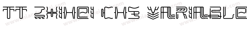 TT ZhiHei CHS Variable字体转换
